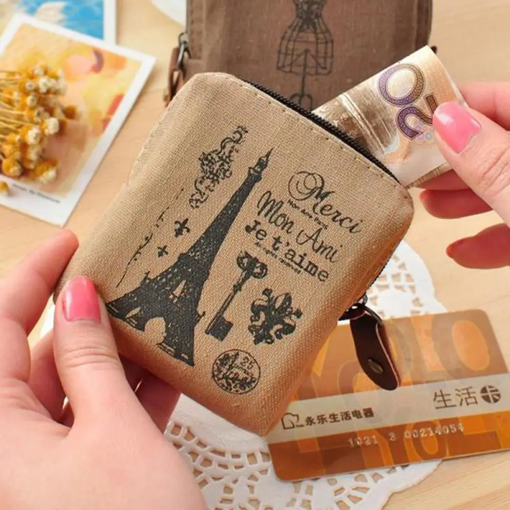 Retro Classic Canvas Purse Zip Wallet Small Coin Bag Case Pouch Holder Mini Gift