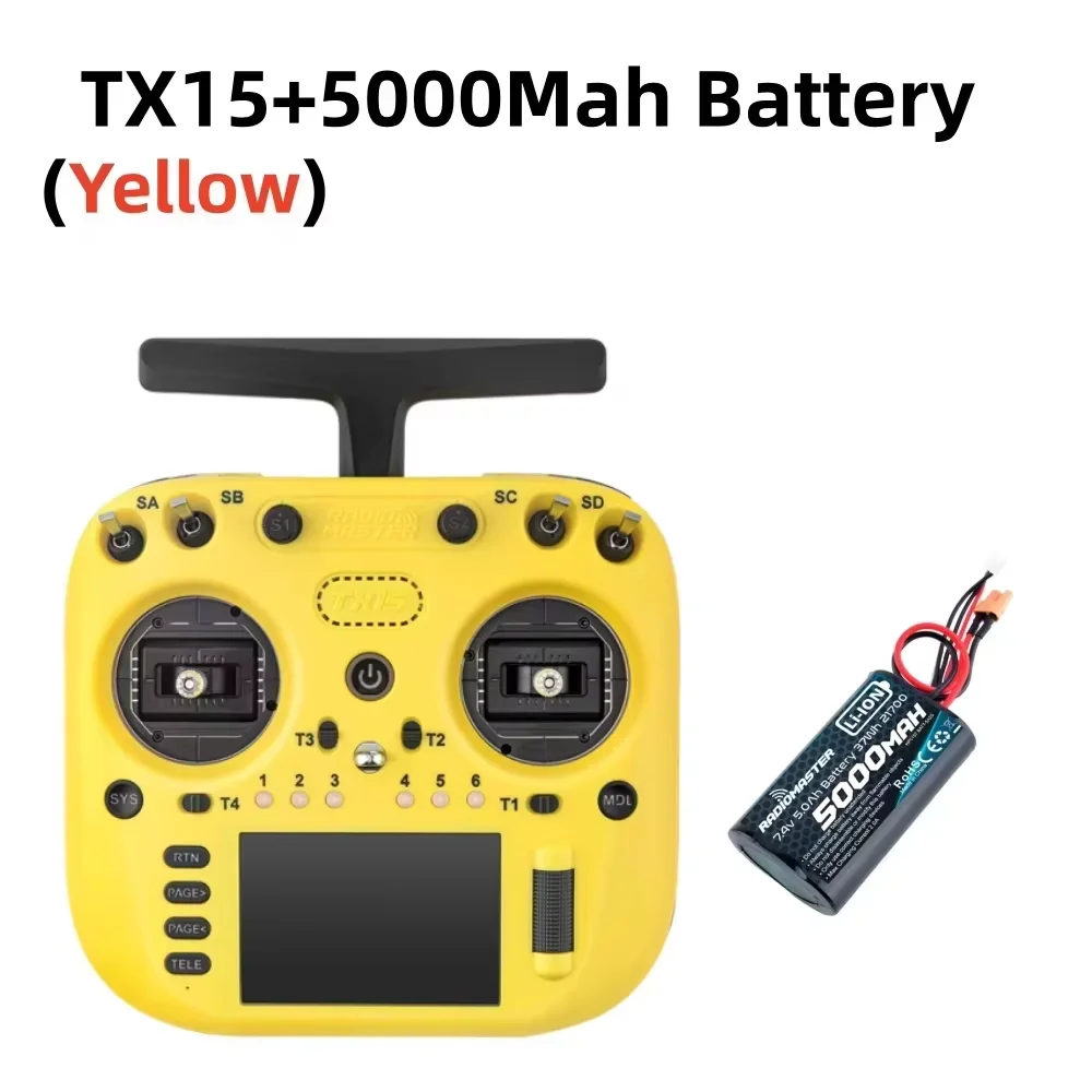(op voorraad)Radiomaster TX15 16ch 3,5 inch IPS touchscreen V5.0 Hall Gimbals Radiocontroller ExpressLRS Ingebouwde gyromicrofoon