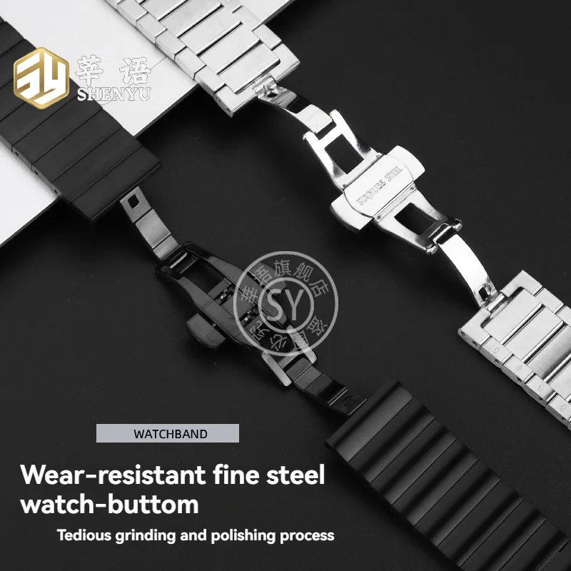 20mm 22mm FOR Seiko 5 Stainless Steel Watch Strap Suitable Men's Fine Steel Wristbands Of Models SKX007/009  SRP599/SSK003