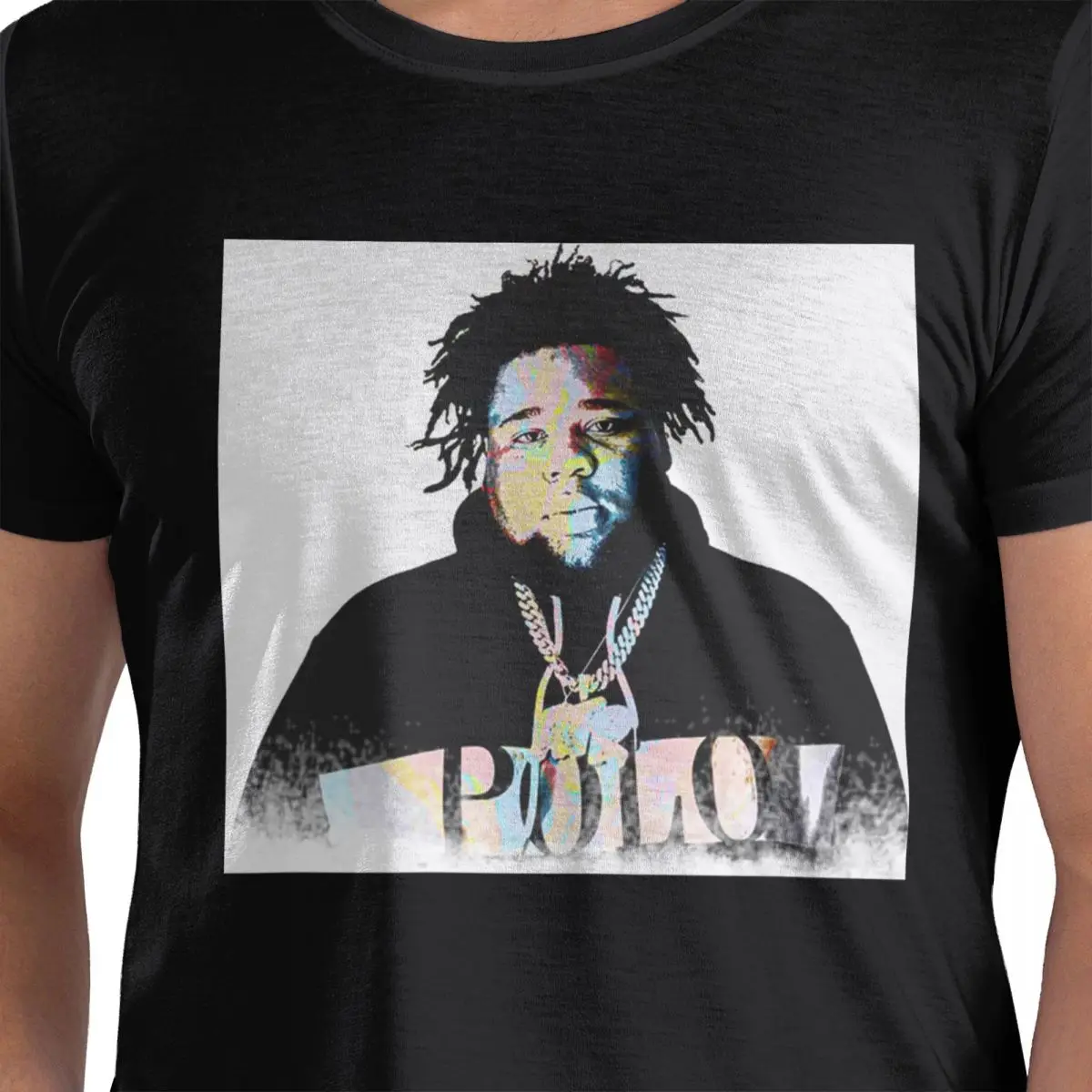 

Футболка Rod Wave из 100% хлопка, мужские футболки большого размера, мужские футболки с круглым вырезом и коротким рукавом, S-6XL