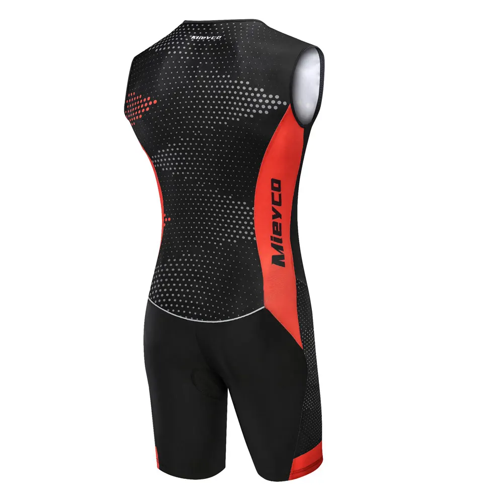 Men's Pro Team Triathlon Suit One Piece Skinsuit Quick Dry Breathable Cycling Running Swimming Racing Sportswear view 3