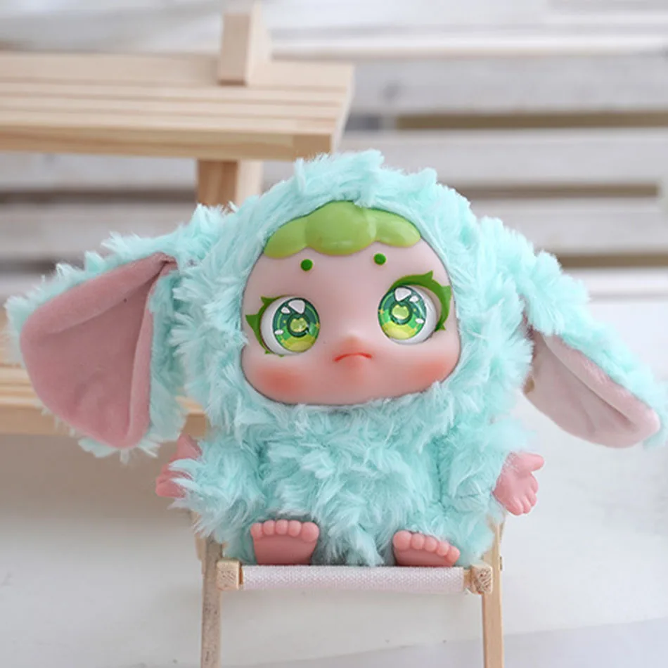 กล่องสุ่มตุ๊กตาขนฟูแสนน่ารัก - ของตกแต่งโต๊ะทำงานสุดน่ารัก ของขวัญคริสต์มาสที่สมบูรณ์แบบสำหรับเด็กผู้หญิง