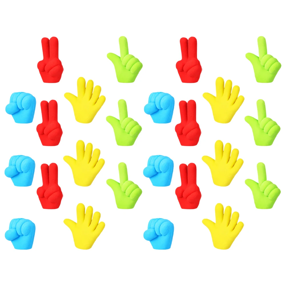 

36 Pcs Finger Shaped Erasers Creative Design Kids School Supplies Rubber Toppers Pencil Caps Student Stationery