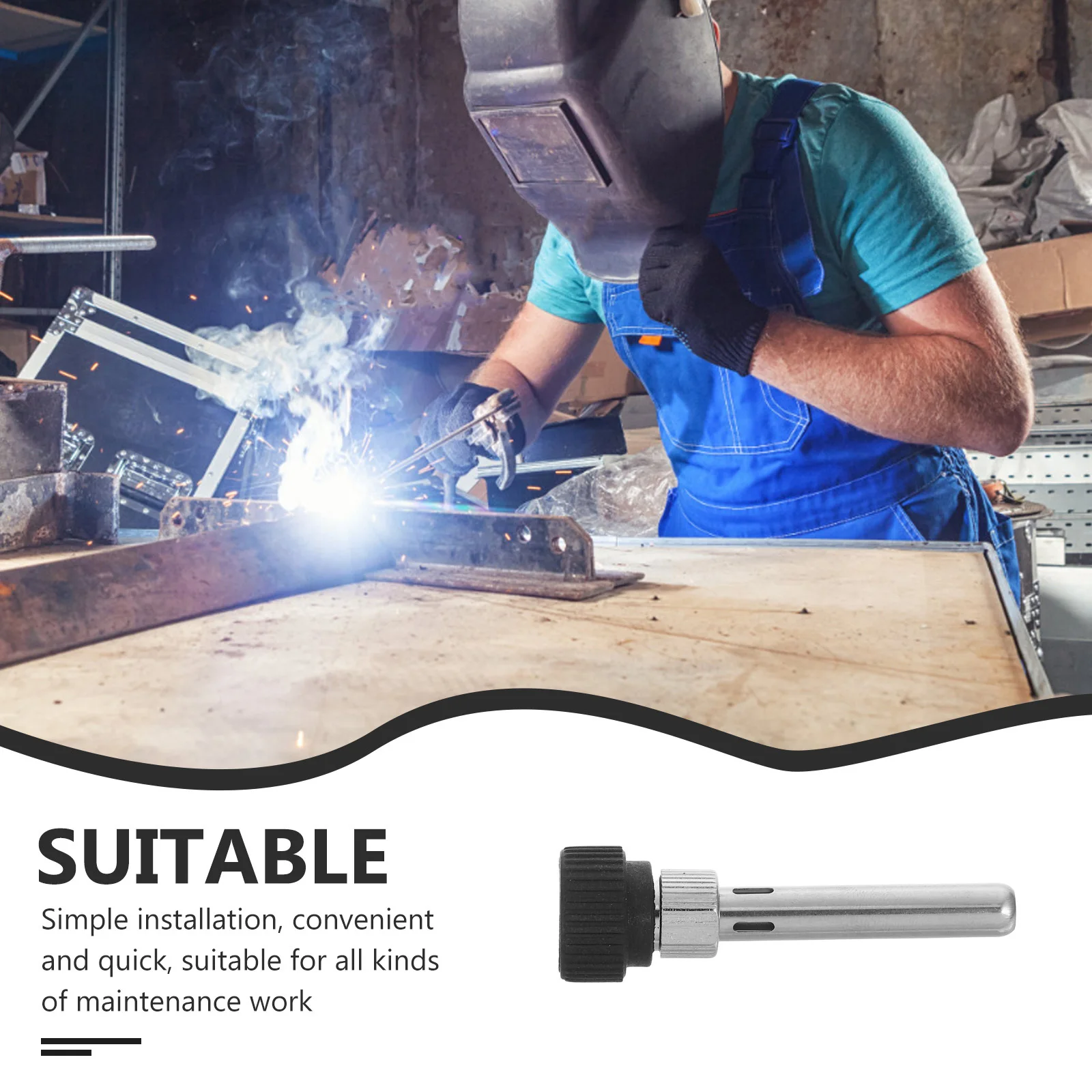 1 set di boccole per maniglia per saldatore, robusta sostituzione del manicotto resistente al calore per parti della maniglia di saldatura della stazione