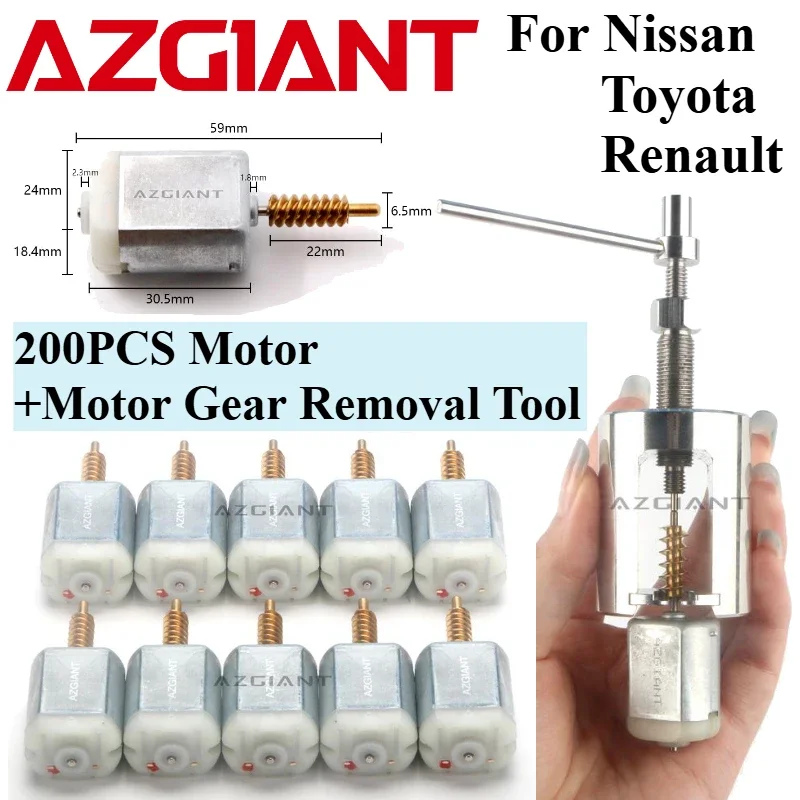 Door Lock DC Motor for Renault Scenic 3 MK3, Grand ScenicMK, Megane Laguna3 MK3 Pinion Gear Worm Puller Remover Tool 1pc/200pcs