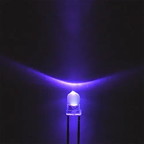 50pcs F3 3mm Round Ultra Violet LED UV Light 395-400nm Purple Lamp For arduino Board Module