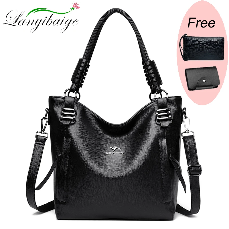 Real Women Soft Leather Shoulder Bags Luxury Women\'s Bag High Quality Ladies Handbag Fashion Female Messenger Bag Large Tote Sac