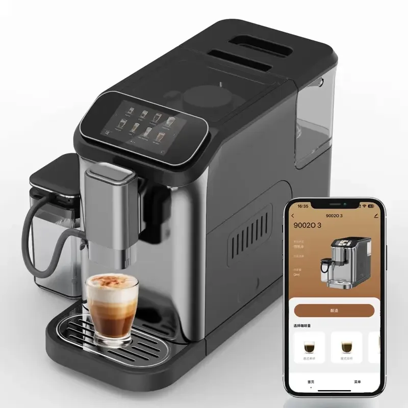 20Bar Smart Touch Fully Automatic Programmable Electric Espresso Coffee Machine With WIIF Function For Household & Hotel Use