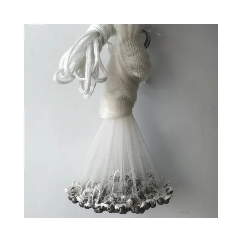 

2024Hot Sell American Style Nets Drawstring Cast Net Lead Sinker Fishing Net