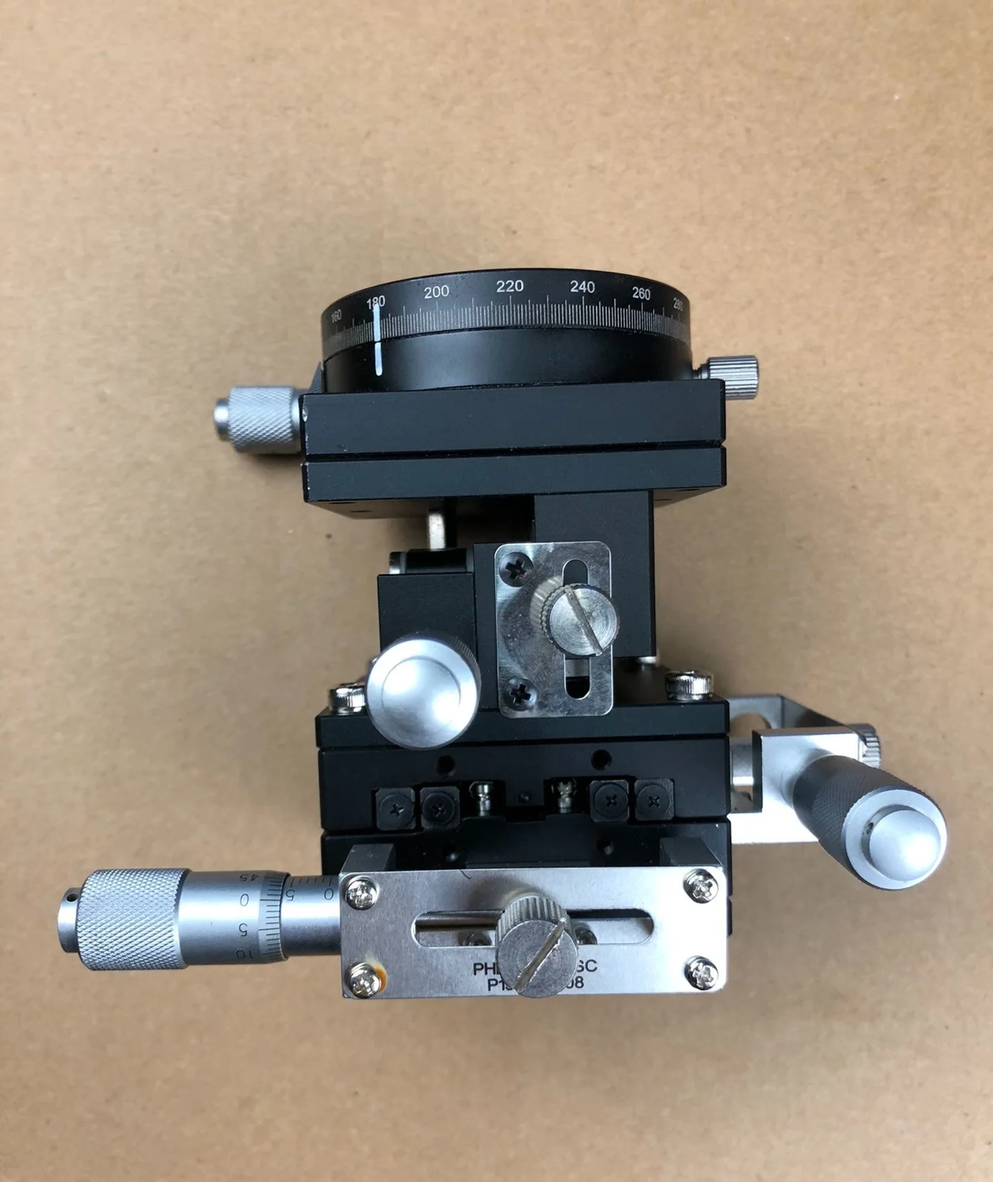 Four dimensional fine-tuning platform X Y Z R fine-tuning displacement platform tabletop 60X60mm