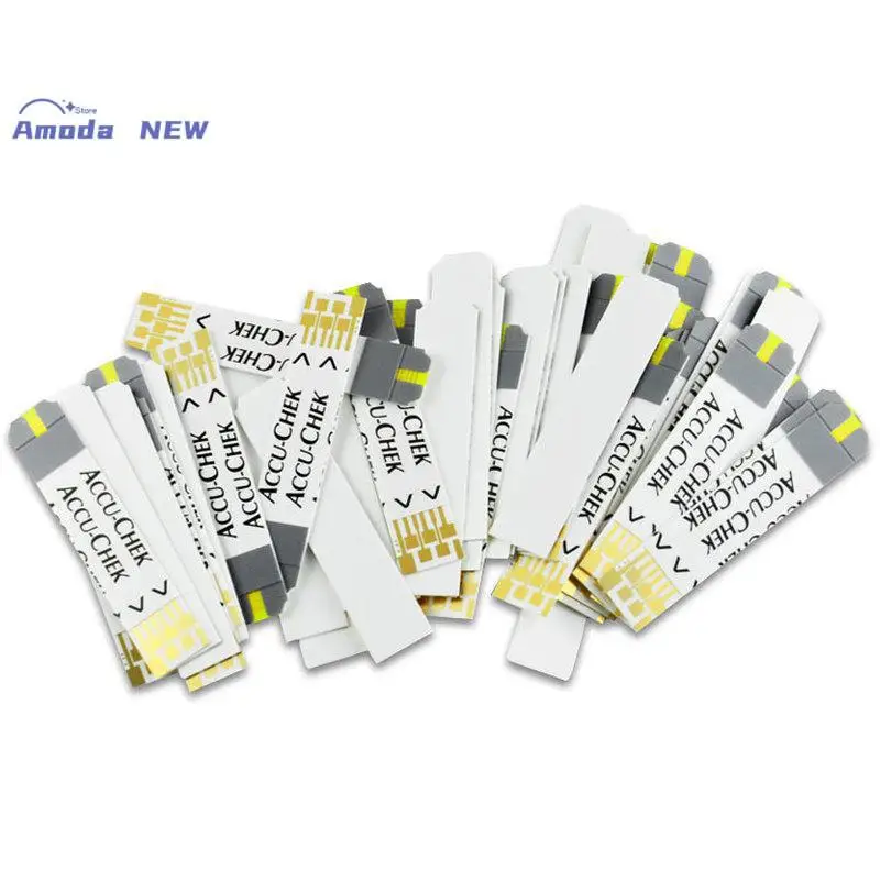Tiras reactivas Accu Chek Performa para medidor de glucosa en sangre, glucómetro para diabetes, 50/100 unidades (Fecha de caducidad: Última fecha)