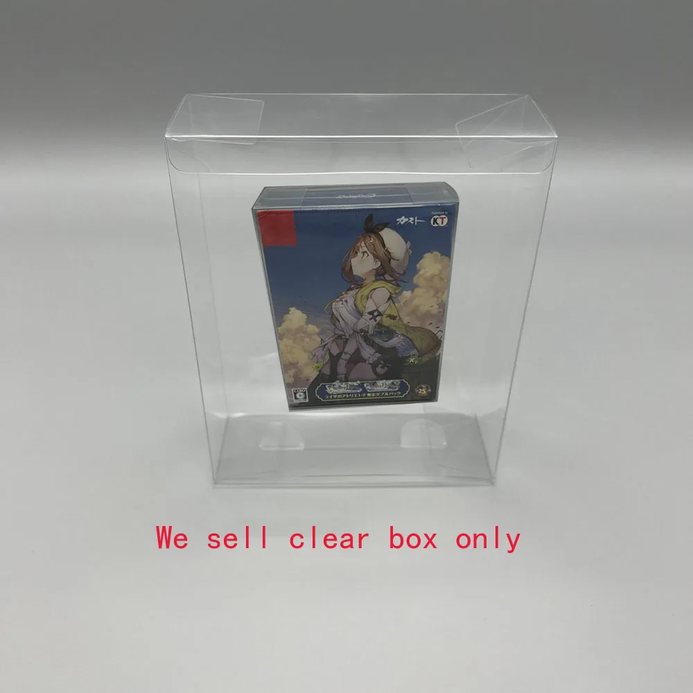 Transparent PET cover   box For Switch NS  Atelier Ryza 1 2  Japan version   game   colorful  box  storage display  box