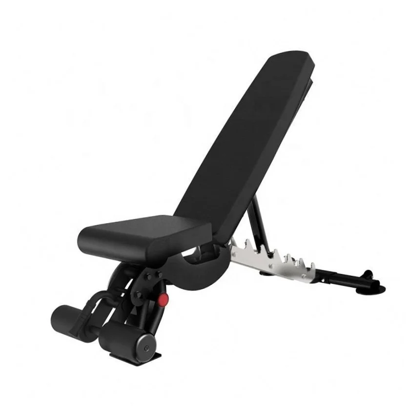 Banco de gimnasio plegable con mancuernas de Metal y ABS de acero ajustable comercial, prensa para culturismo, banco para abdominales de estilo moderno