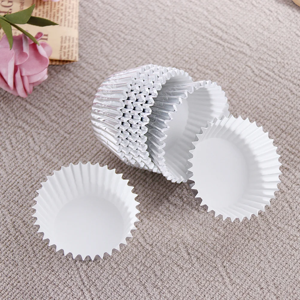 200 Pc/2 Paper Cupcake Holders Accessory Wedding Aluminum Foil Muffin Liners Cups