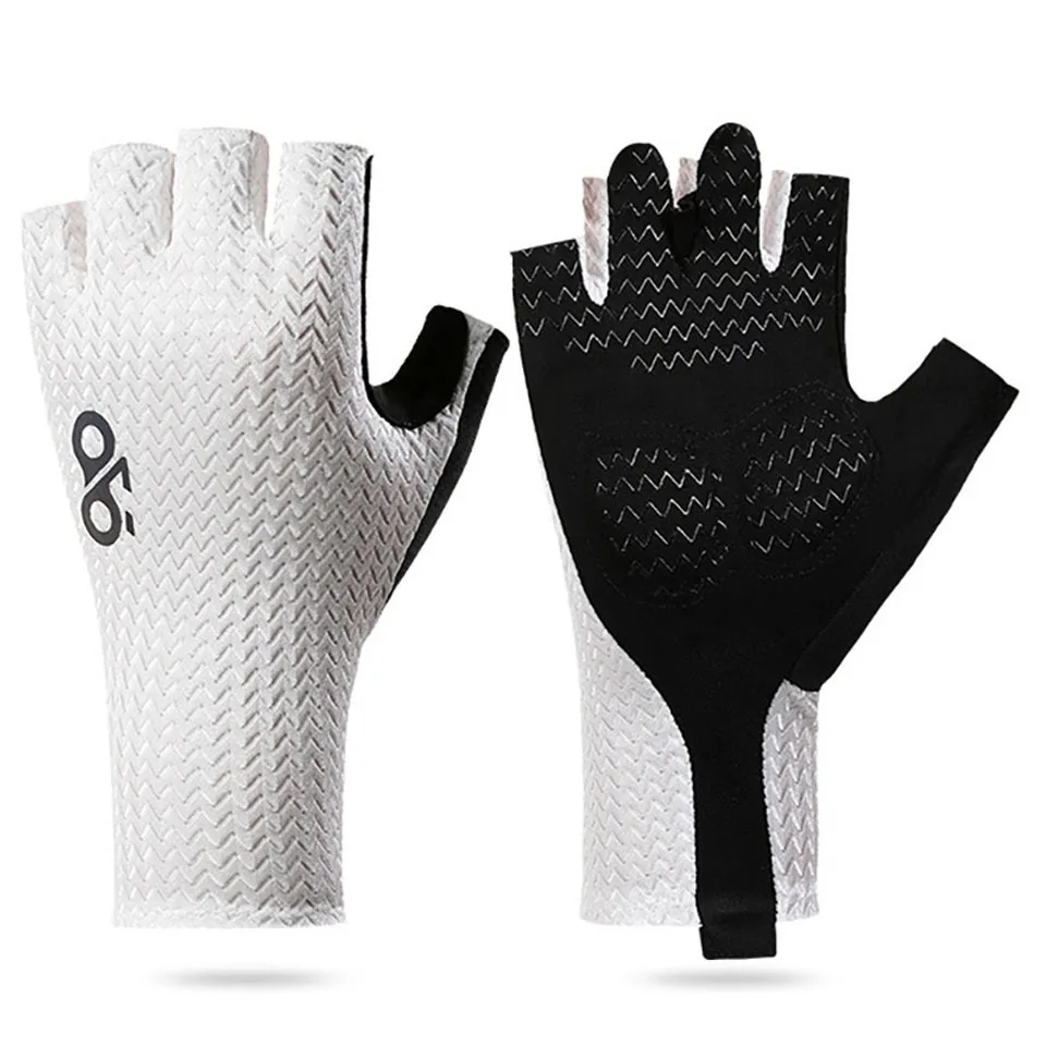 Summer Breathable Half Finger Cycling Gloves Ultralight Road Bike Gloves Anti-Slip Silicone Pad Cooling Sport Gear
