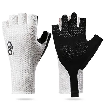 Summer Breathable Half Finger Cycling Gloves Ultralight Road Bike Gloves Anti-Slip…