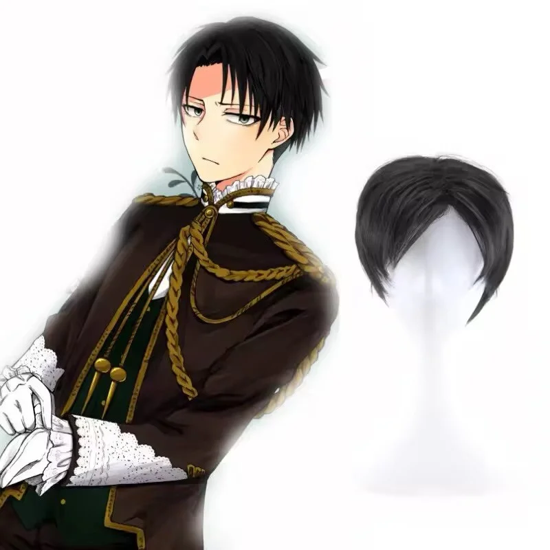 Attack on Titan Levi Ackerman Cosplay Wig Synthetic Hair Anime