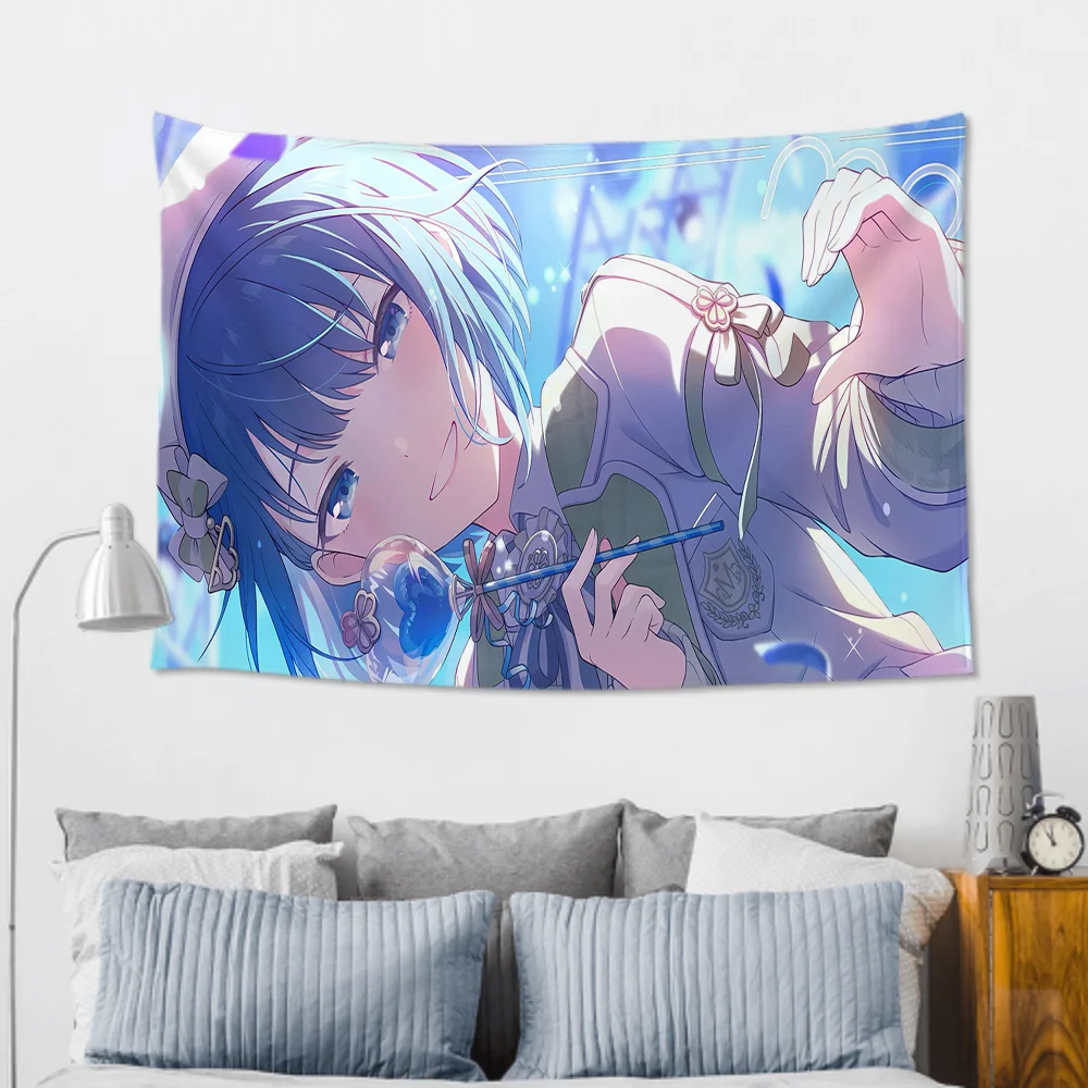 Kiritani Haruka لعبة الرسوم المتحركة مشروع Sekai نسيج غرفة ديكور قماش صوفي حفلة معلقة خلفية غرفة ديكور غرفة الطفل