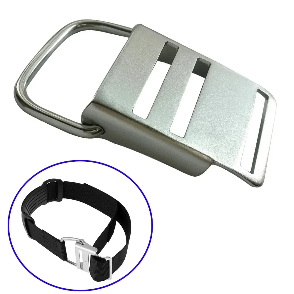 304 Rvs Scuba Dive BCD Cilinder Tank Strap Cam Lock Gesp Vervanging Past Duiken Standaard 5 cm Riem
