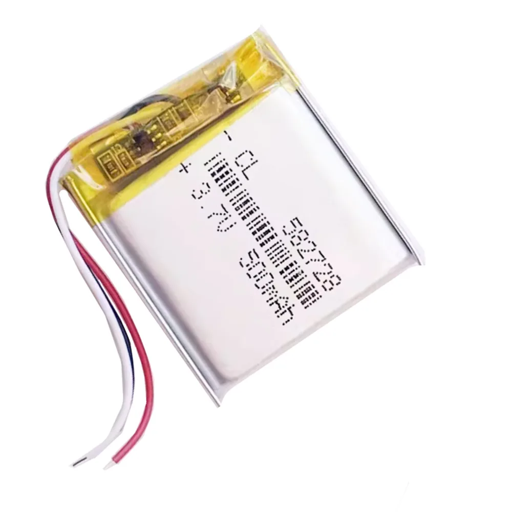 500mAh 3.7V 582728 3 Wires Polymer Lithium Rechargeable Battery For MP3 Bluetooth Speaker Headset Headphone LED Light Car Camera