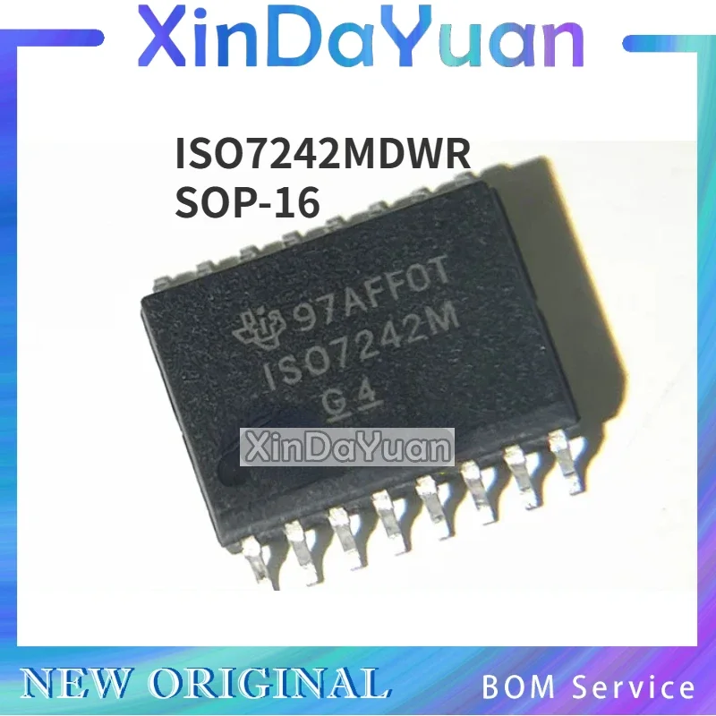 5 шт. ISO7242MDWR ISO7242M SOP-16 ISO7242M Цифровой изоляторный чип