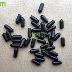 3mm End cap PVC Plastic Cable wire thread cover End cap PVC rubber steel pole tube pipe protecting water Antenna Caps