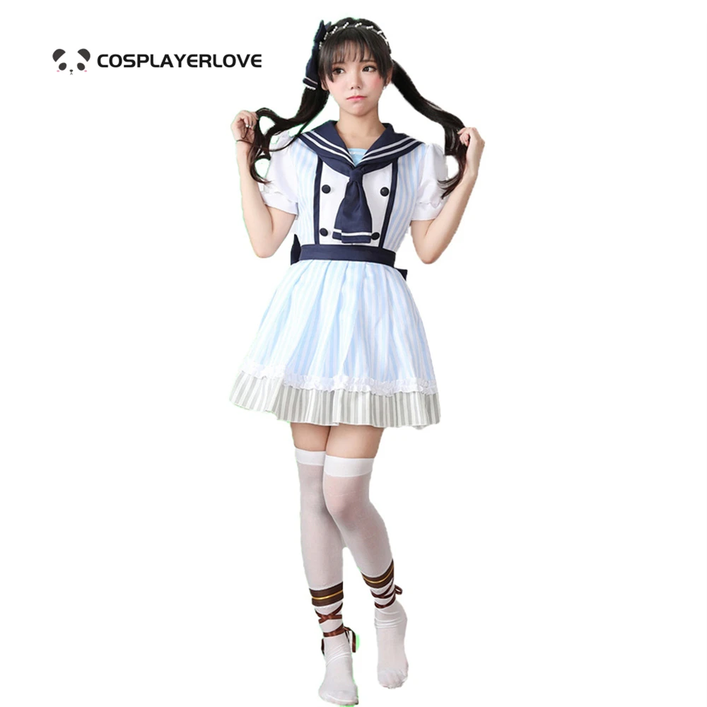 

IN STOCK lovelive Kosaka Honoka Koizumi Hanay Hoshizora Rin Koizumi sailor dress female maid Cosplay Costume Halloween Outfit