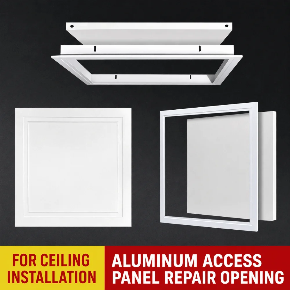 Smooth Surface Aluminum Alloy Access Panel White Removable Access Door Service Door