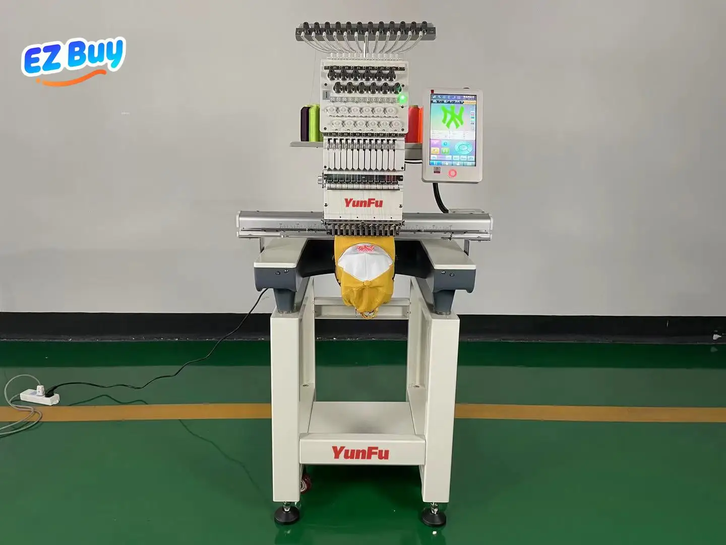Venda quente Máquina de bordar automática de cabeça única de alta qualidade Industrial 12 15 agulhas Máquina de bordar computadorizada personalizada