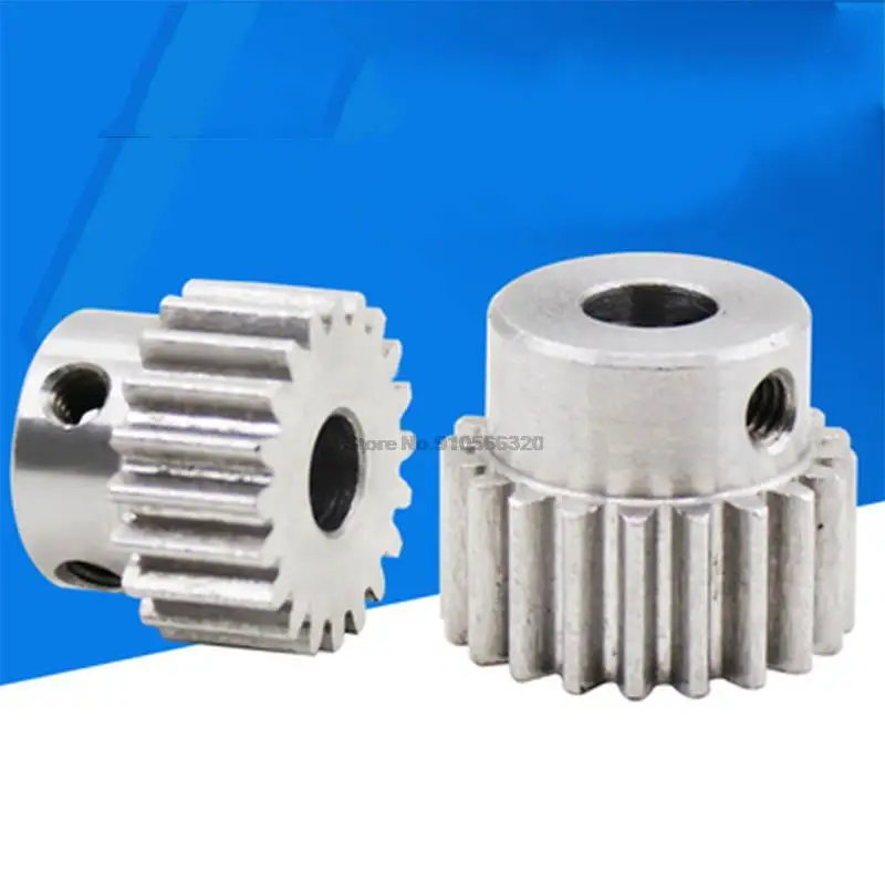 Concave Table 1 Die 20-tooth Pinion Micro Motor Accessories High-precision Metal Pinion Inner Diameter 6/7/8/10/12mm