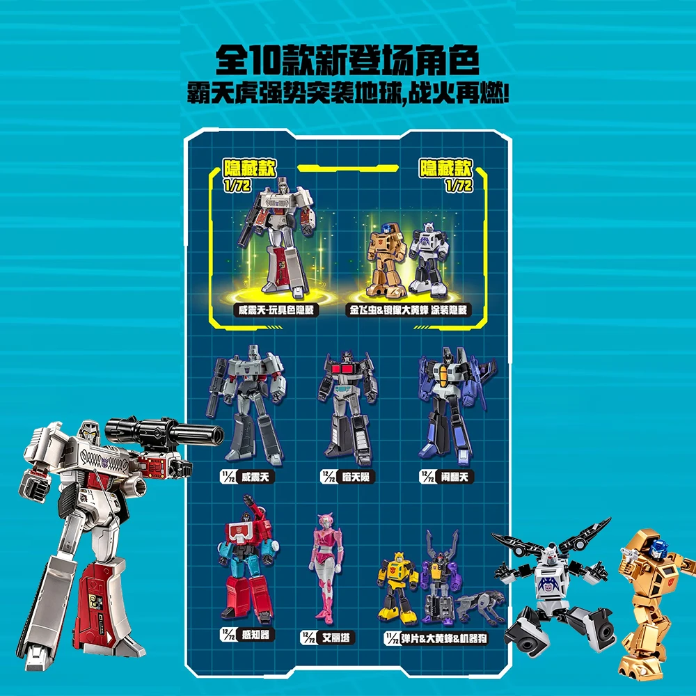 AULDEY Transformers AAE Series Wave 2 Blind Box Secret Chase Color Megatron G1 Articulated Action Figure Collectible Model Toy view 4