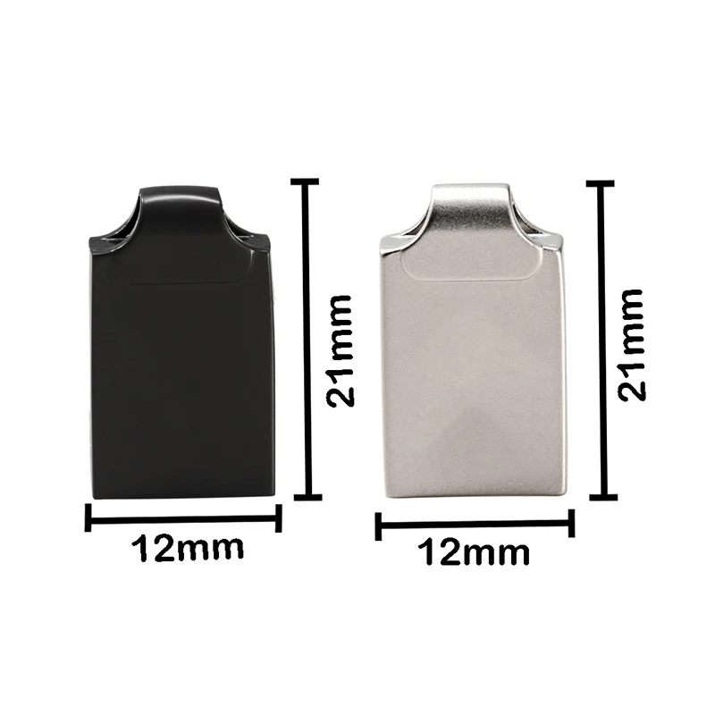 Mini Metal USB Flash Drive 128GB 64GB 32GB Black Silver Pen Drive 16GB 8GB Creative Business Gift Memory Stick Pendrive U Disk