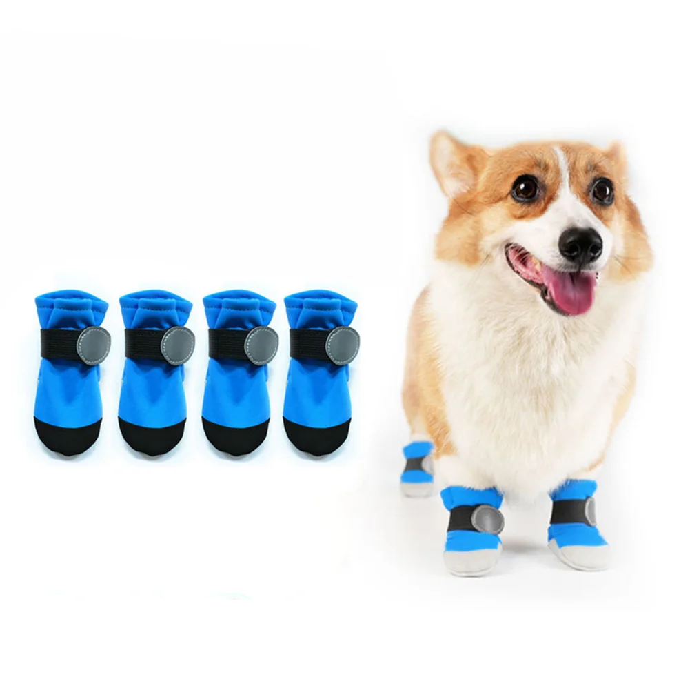 

Outdoor Dog Boots Paw Adjustable Pet Rain Boots Paw Protector Soft And Breathable Dog Shoes For Outdoor Hiking Indoor Hardfloors