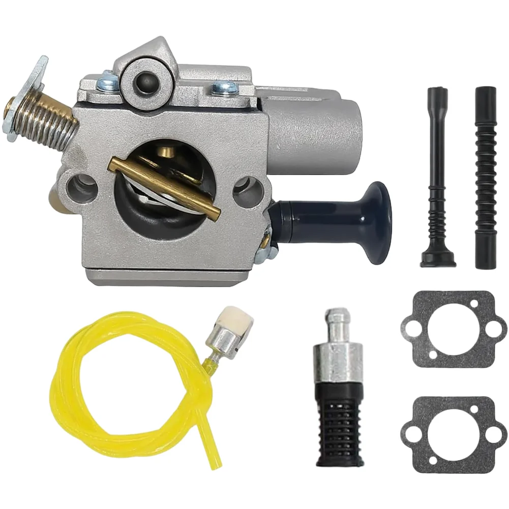 Carburetor Kit With Fuel Line And Oil Filter For MS291 MS271 MS261 Chainsaw Parts 1141 120 0611 Replacement