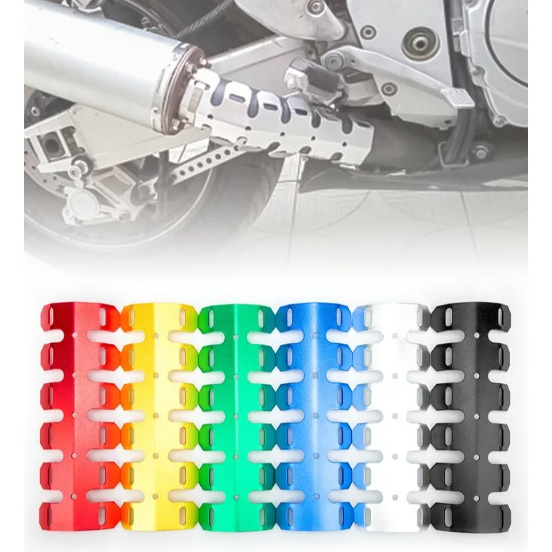 Universal Motorcycle Curve Exhaust Muffler Pipe Heat Shield Cover Heel Guard For Kawasaki For Yamaha For Honda For K Dirt Bike - Image 2