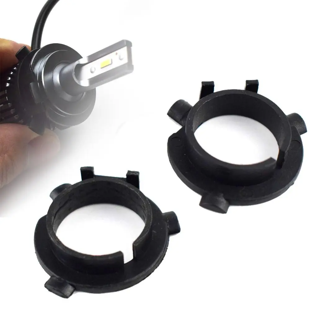 Auto H7 LED Holder Car Universal Headlamp Retainer Headlight Base for Hyundai Sonata New/Tucson/Qashqai/Kia K3 K4 K5/Sorento