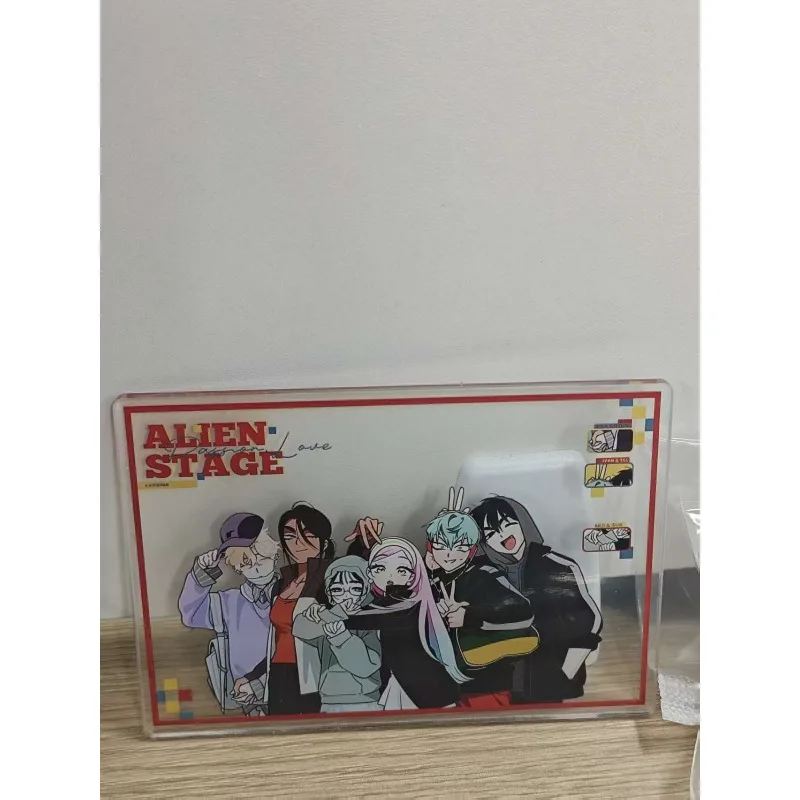 Anime TV Alien Stage Three-Inch Photo Props Diy Cartoon Acrylic Transparent Card Mizi Sua Till Ivan Hyuna Luka Collection Card