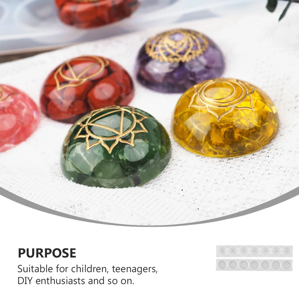 

2pcs Silicone Flexible Seven Chakras Molds Durable Reusable Decorative Resin Moulds For Diy Teens Gifts Making