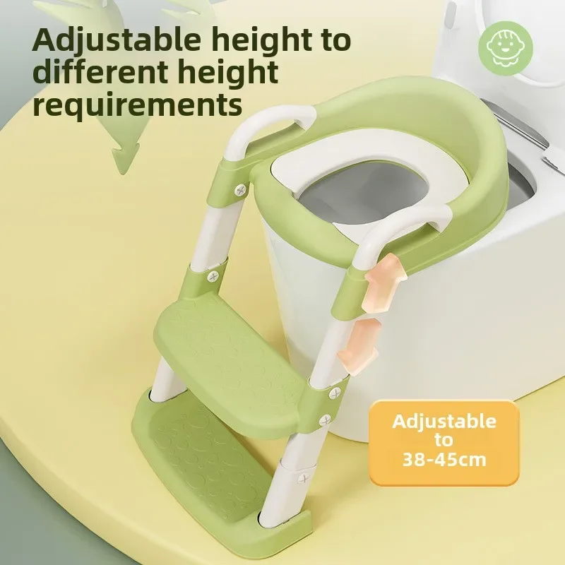 

Children's Toilet Stairs for Boys and Girls Baby Toilet Auxiliary Mat Stand Step Pedal Toilet