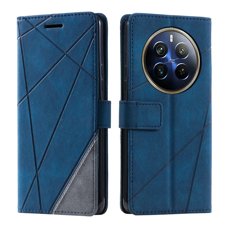 Flip Magnetic Leather Cover For OPPO Realme 12+ 11x 11 12 Pro Plus 5G Realme12 Realme11 4G 12Plus Coque Wallet Stand Phone Cases
