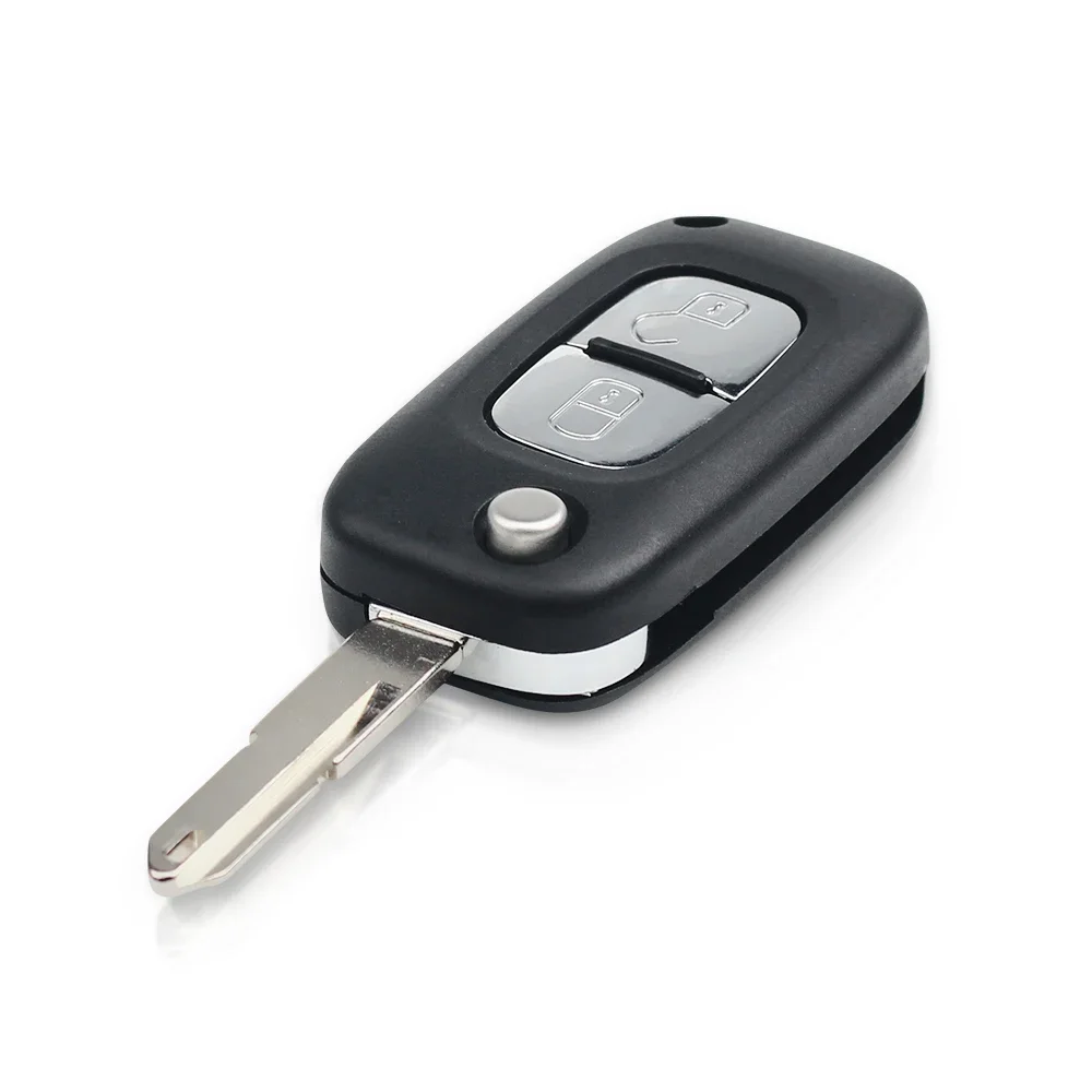 KEYYOU dla Peugeot 206 207 206CC NE72 NE73 ostrze zmodyfikowany klucz 2 przyciski składana klapka Uncut Fob samochód puste