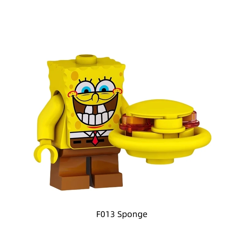 SpongeBob Patrick Star Blöcke Cartoon Anime Zusammengebautes Modell Mädchen Jungen Kleine Bausteine Kinder Nette Pädagogische Geschenke