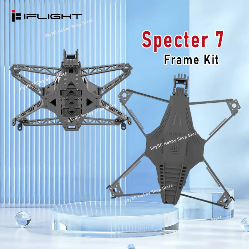 

iFlight Spectre 7 Рама дрона FPV Толщина руки 4 мм Колесная база 306 мм для гоночного дрона дальнего действия для фристайла FPV