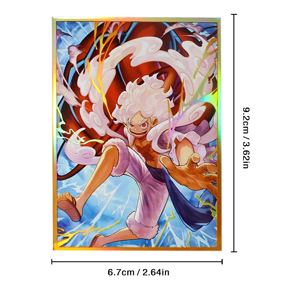 67x92mm Holografische Art Anime Kaart Mouwen Bordspel Trading Card Protector voor PTCG/MTG/PKM Game Kaarten 60 STKS