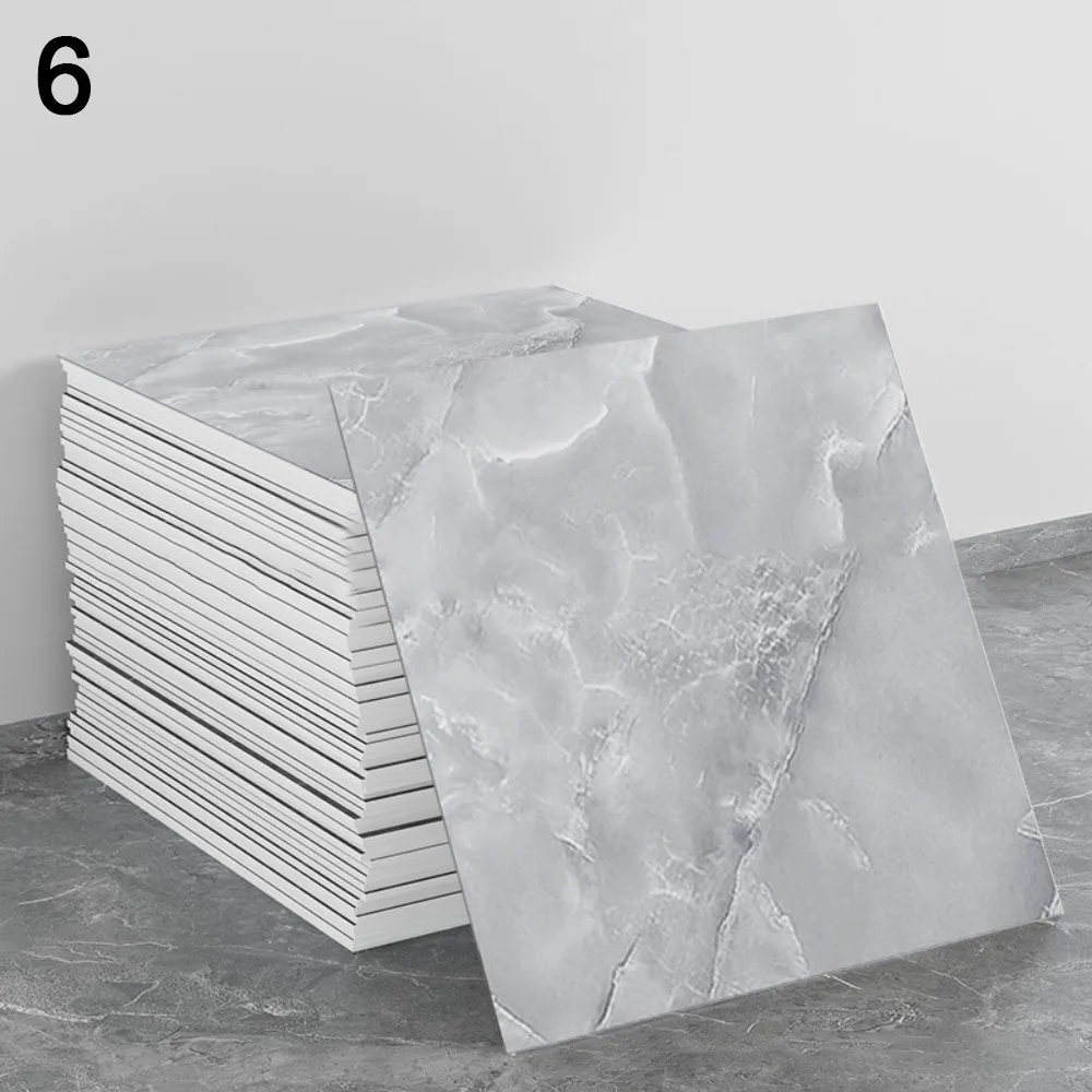 3D Self Adhesive Tiles Floor Stickers Moisture-proof Anti-collision Imitation Ceramic Wall Sticker Waterproof DIY Wall Decals