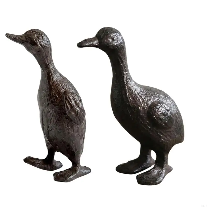 Entenfiguren aus Gusseisen, Sammlerstücke, Geschenk, Entenstatuen, Tischdekorationen, Ornamente für Büro- und Heimdekorationen – Detail 8