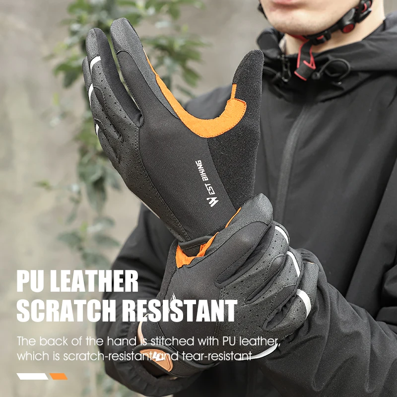 WEST BIKING Cycling Bicycle Gloves Men Women Touch Screen MTB Road Bike Gloves Shockproof Breathable Motorcycle Sports Gloves