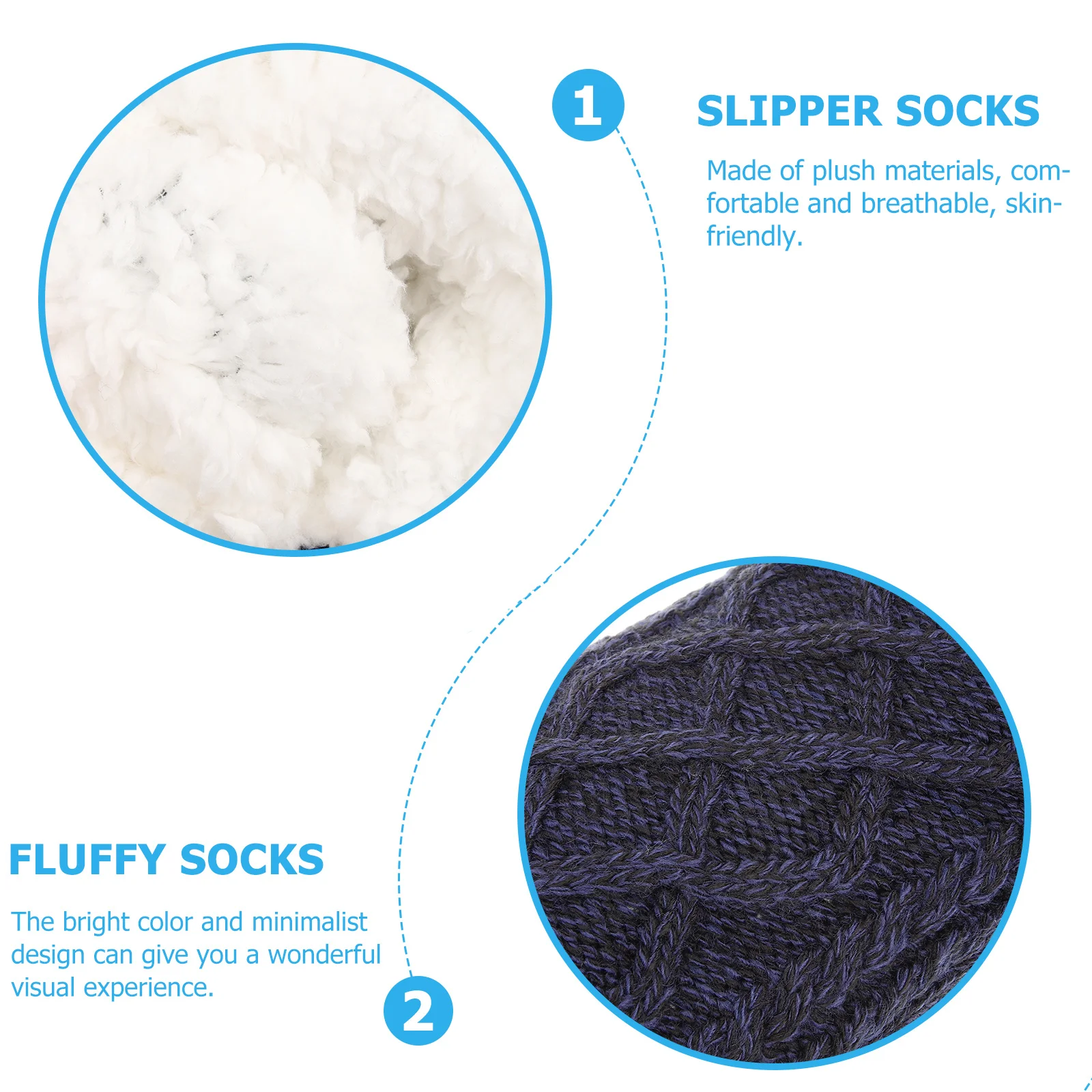 1 pièces 1 paire pantoufle pour l'hiver intérieur usage domestique antidérapant confortable sol dormir cheville chaussettes cadeau sol chaussettes