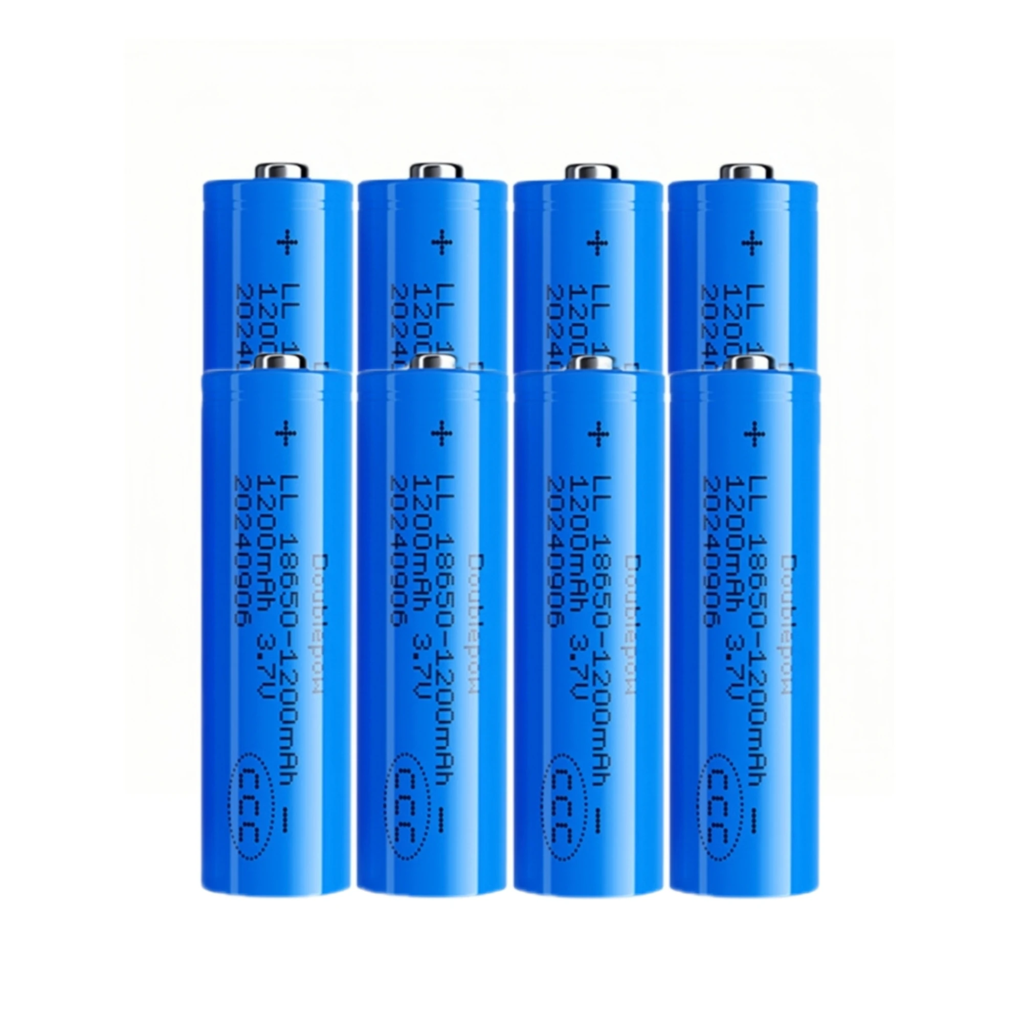 8PCS 18650 แบตเตอรี่ 3.7V 1200mAh 18650 แบตเตอรี่ลิเธียมสําหรับไฟฉายการตรวจสอบอุปกรณ์ออกซิเจนปั๊ม Vape