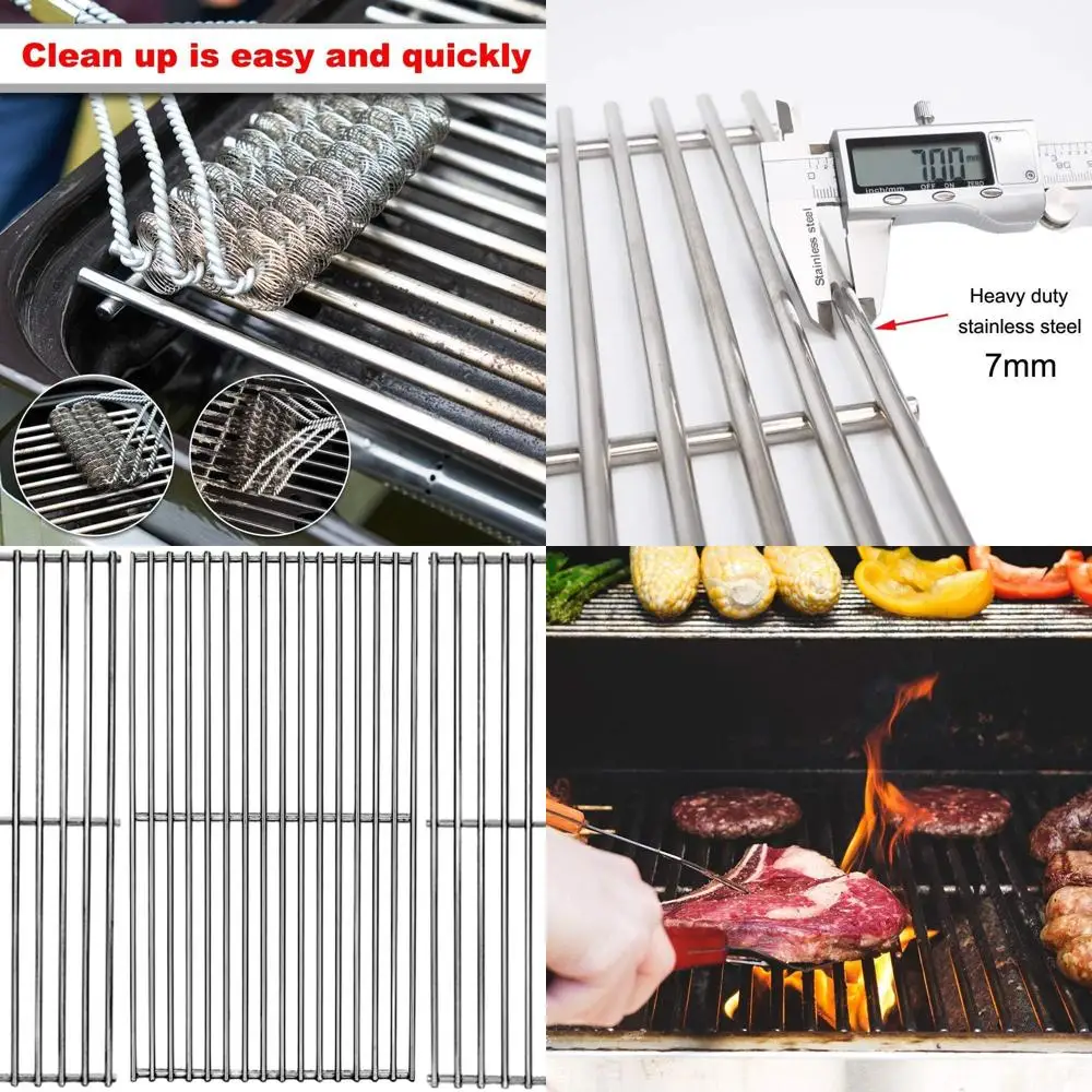 

3-Pack 18.75 Stainless Steel Grilling Grids for BBQ Tek GSC3219TA/TN, Master Forge B1025, Members Mark Grills
